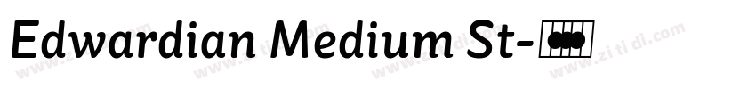 Edwardian Medium St字体转换